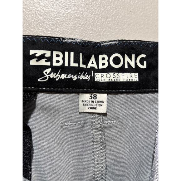 Billabong Submersible Crossfire Quad Blend Men Size 38 Gray Beach Surfing Shorts - Picture 3 of 11